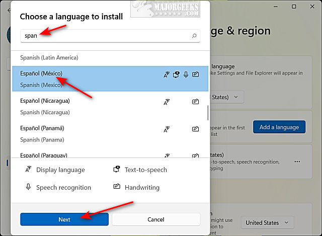 how to add language pack in windows 11